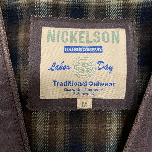 Motorcycle - Brown Leather Vest- Size Medium - Picture 3 of 3